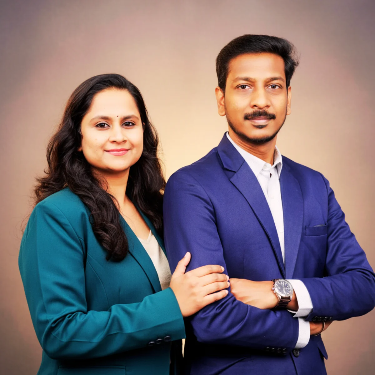 Chithra and Sajith — business coaches and co-founders of The Empowering Life Hub